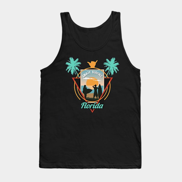 Summer Full Of Surfing Tank Top by ZiaZiaShop